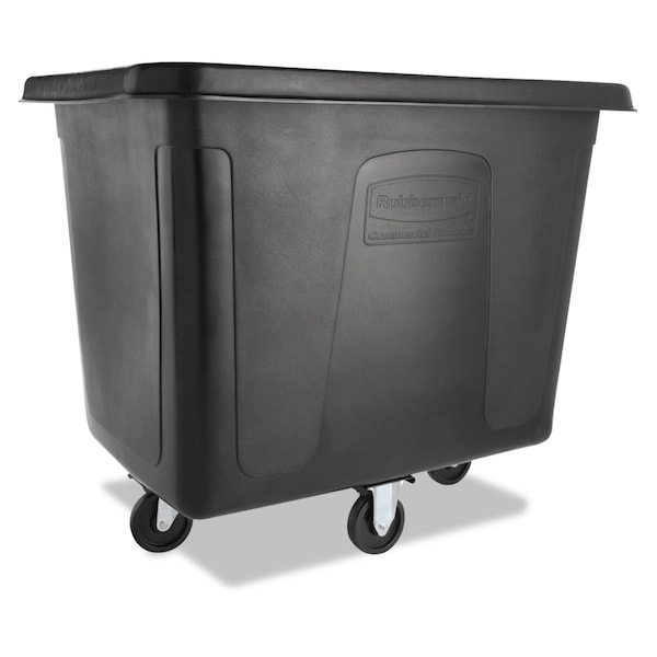 Rubbermaid Commercial Cube Truck, 500 lb Capacity, Black FG461600BLA - main